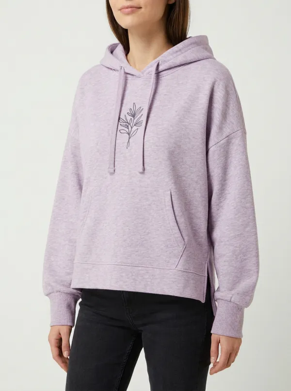 Women's Classic Botanical Leaf Minimal Nature Inspired Graphic Hoodie