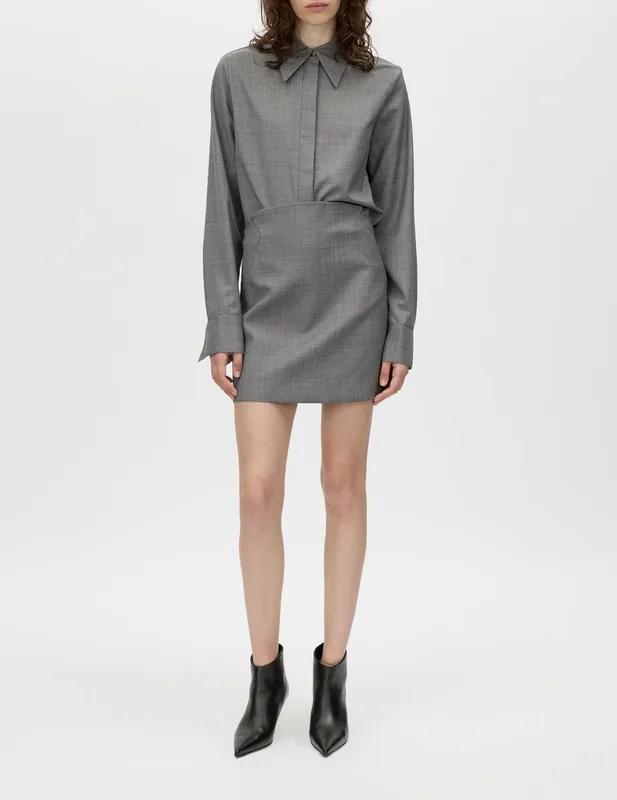 Charcoal Mini Skirt