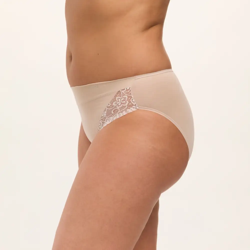 Women's Floral Lace Cotton Brief Panty