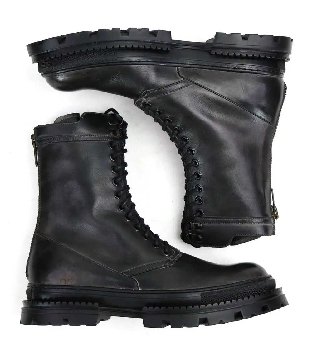 Chelsea Lug Sole Lace-Up Back Zip Ankle Boots