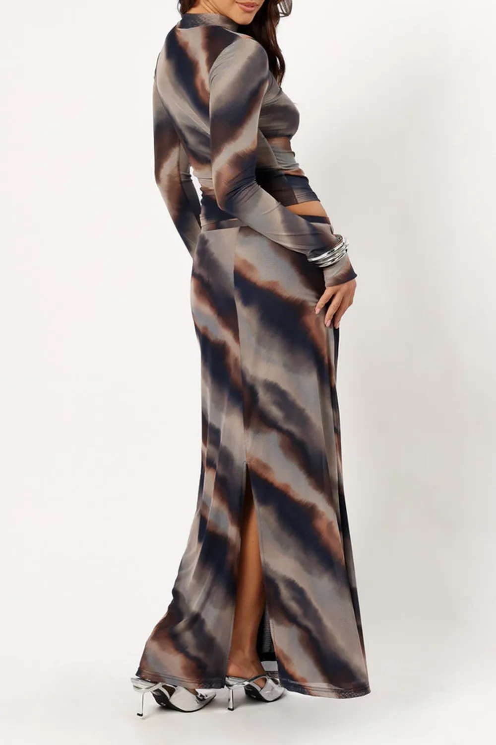 DUSK PRINT MAXI SKIRT