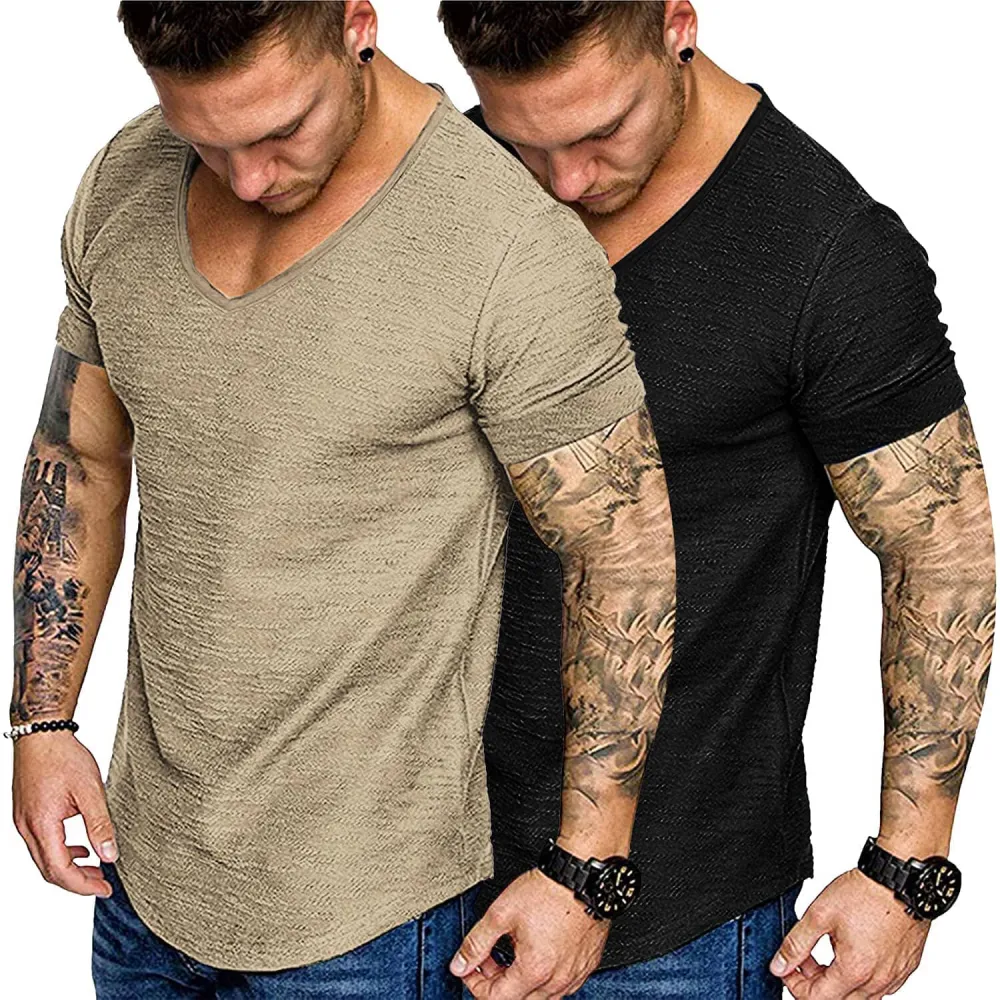 Smooth Knit Muscle Cut T-Shirt