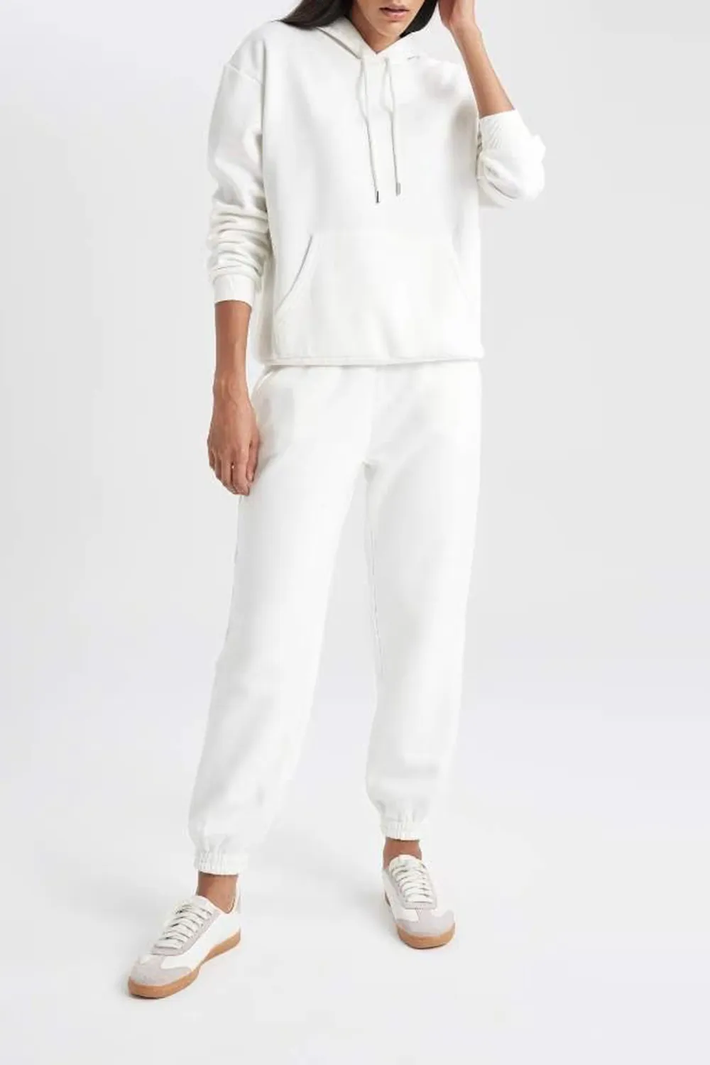Casual Solid Straight Pants