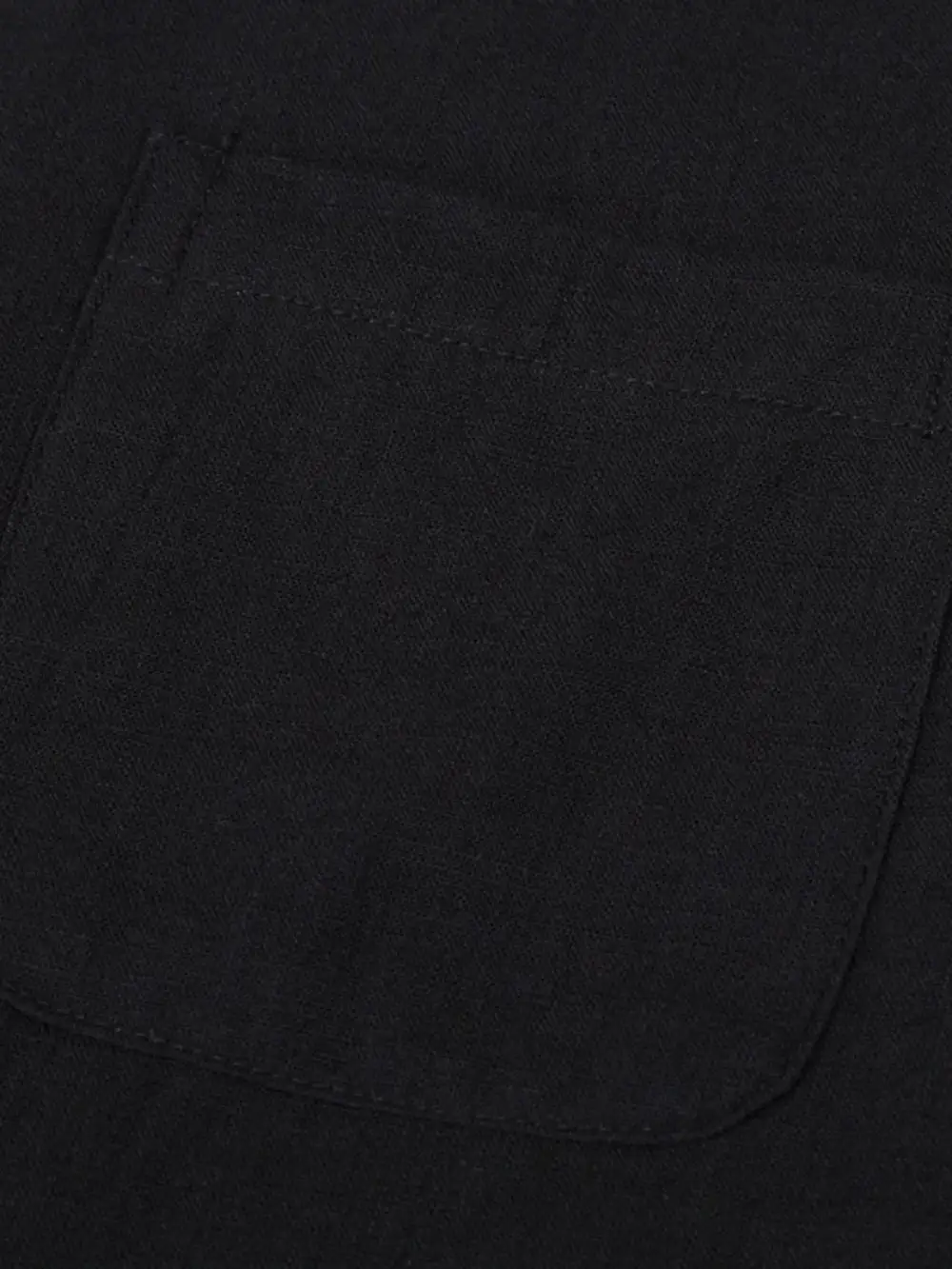 Linen-Blend Button-Down Shirt