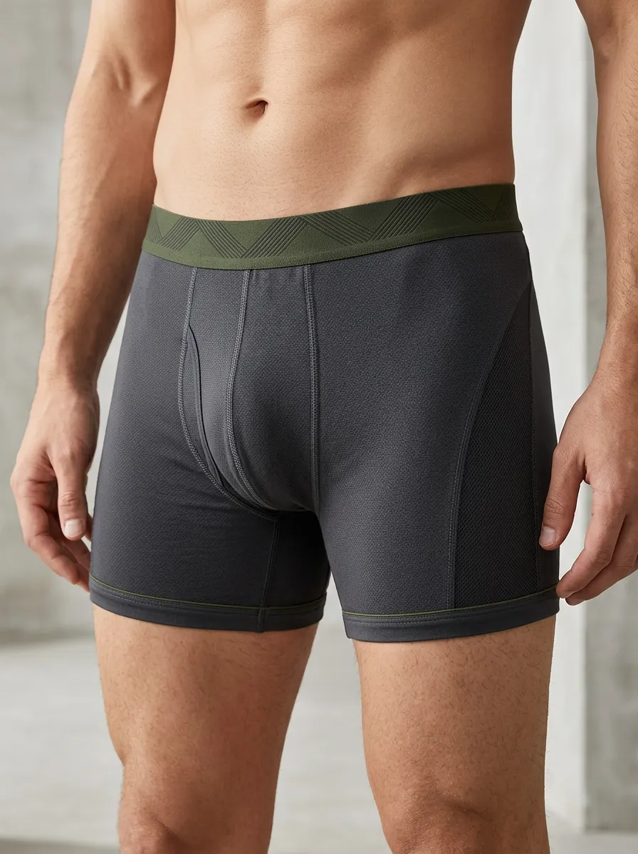 Urban Textured Performance Athletic Profile Men's Boxer Briefs