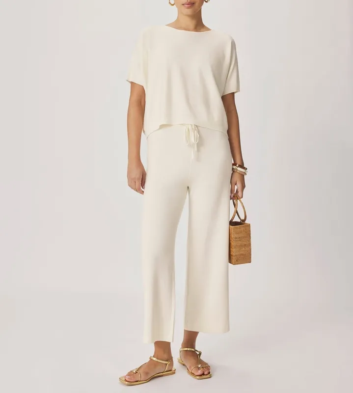 Cropped Knit Pant Pants