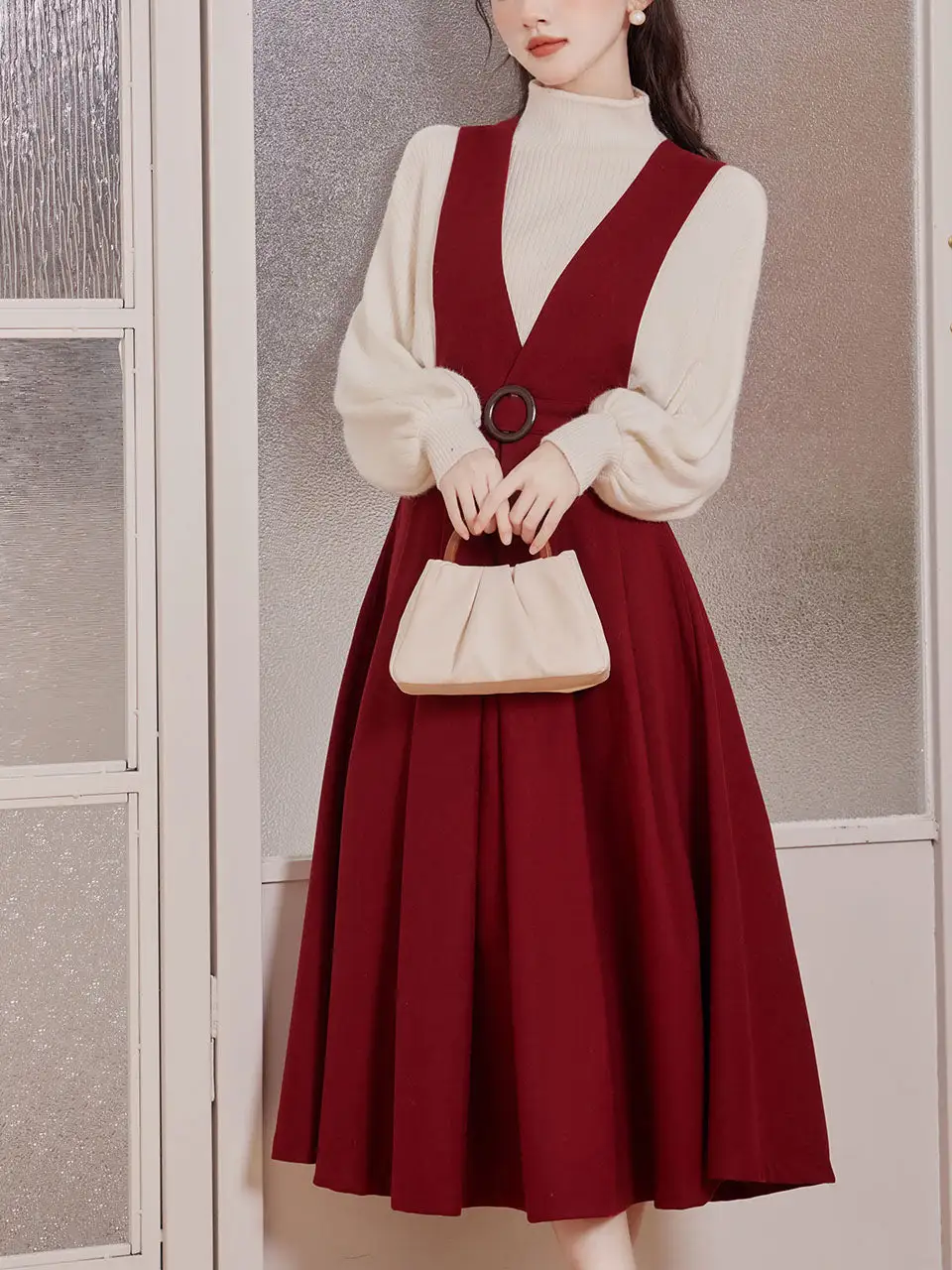 Bow Shirt Maxi Dress