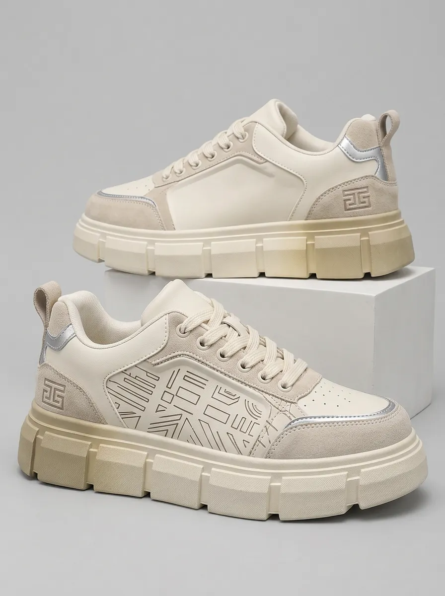 Men's Refined Geometric Pattern Patterned Urban Skate Shoes