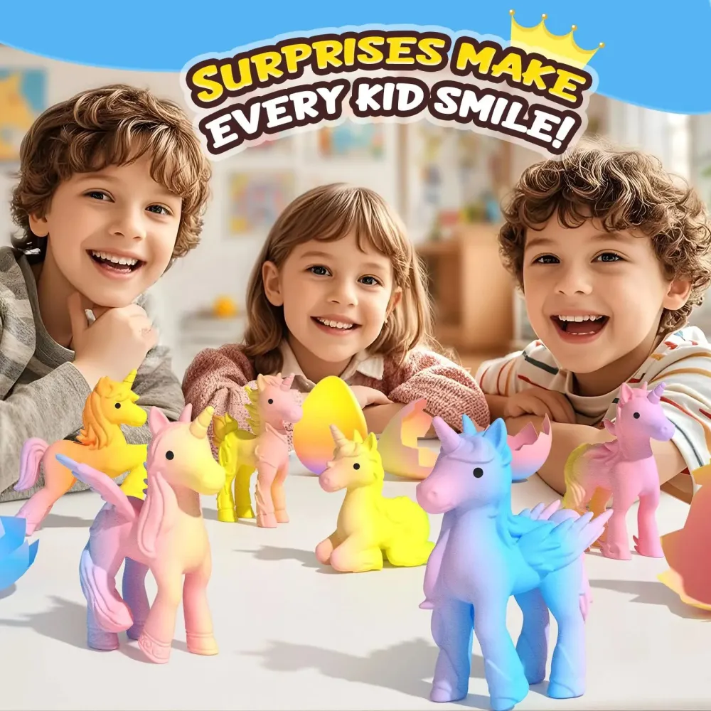 🦄Magical Hatching Unicorn Eggs✨6 Pack Enchantment & Surprise💦Water-Grow & Spark Joy — Kids’ Enchanted Surprise Toy🎁 -8RH7