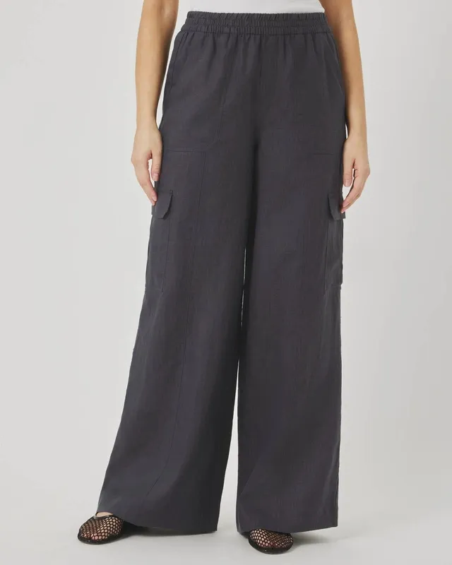 Linen Cargo Pant Pants