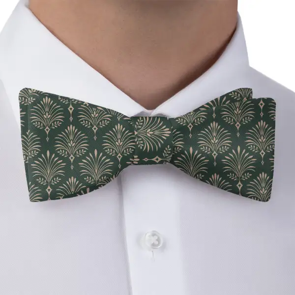 Damask Fan Motif Bow Tie