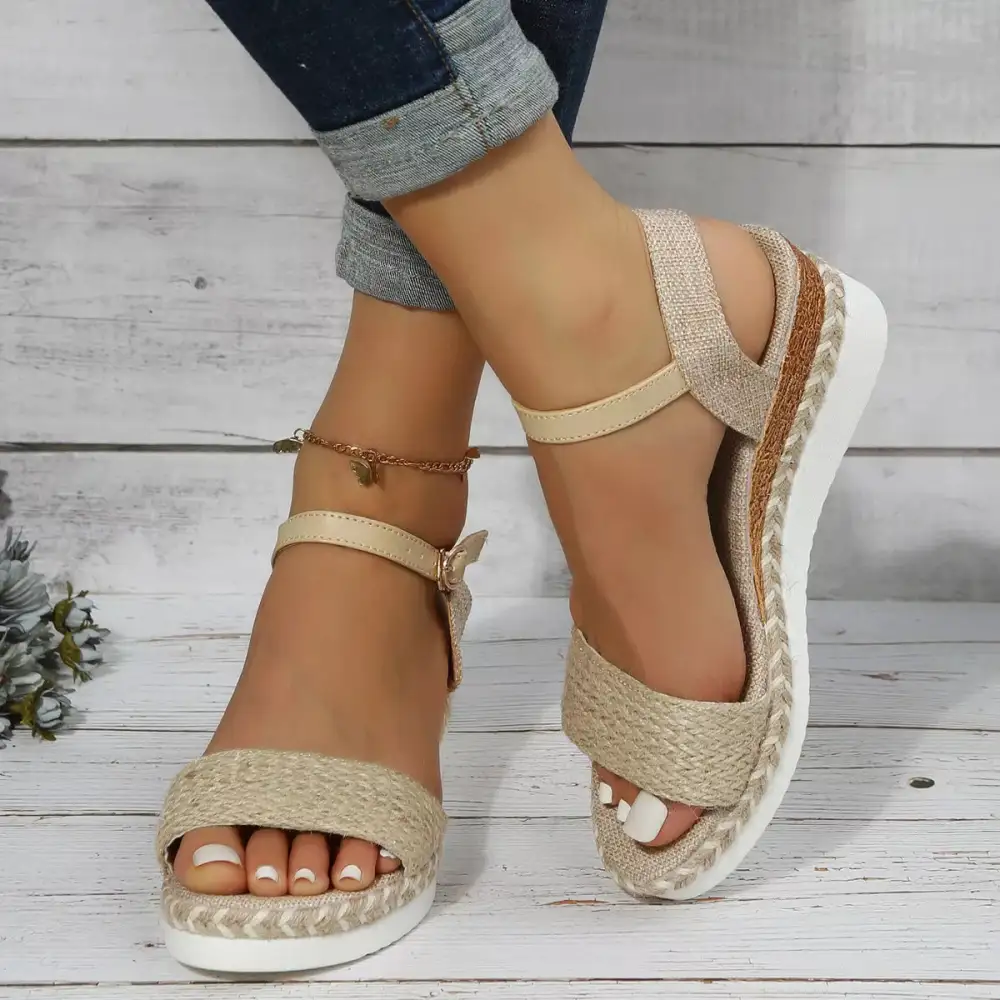 Casual Open Toe Wedge Sandals