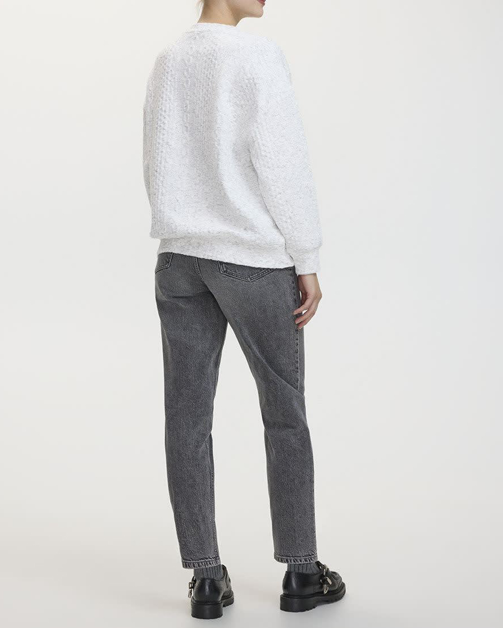 Long-Sleeve Crew-Neck Sweatshirt