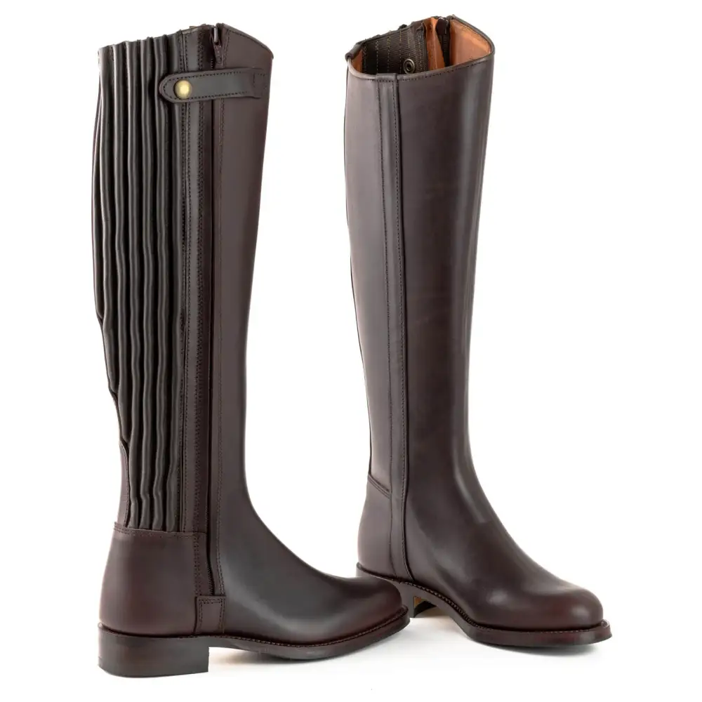 Equestrian Leather Refined Knee High Boots