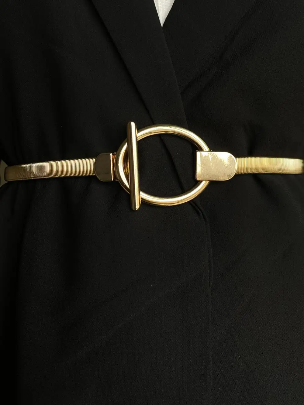 Elastic Buckle Metal Thin Belt