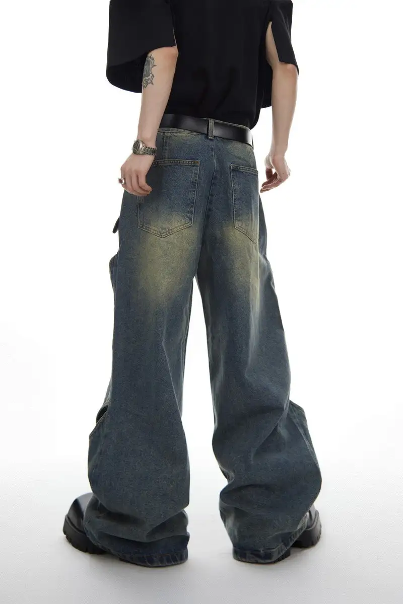 Oversized Button-Fly Denim Jeans