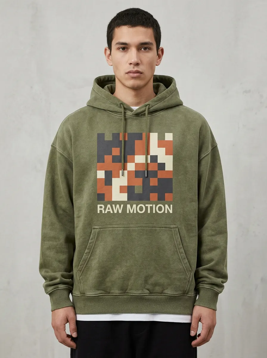 Pixel Men's Graphic Hoodie