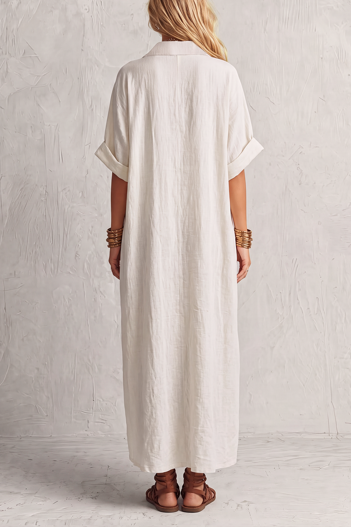 Refined Textured Maxi Dress