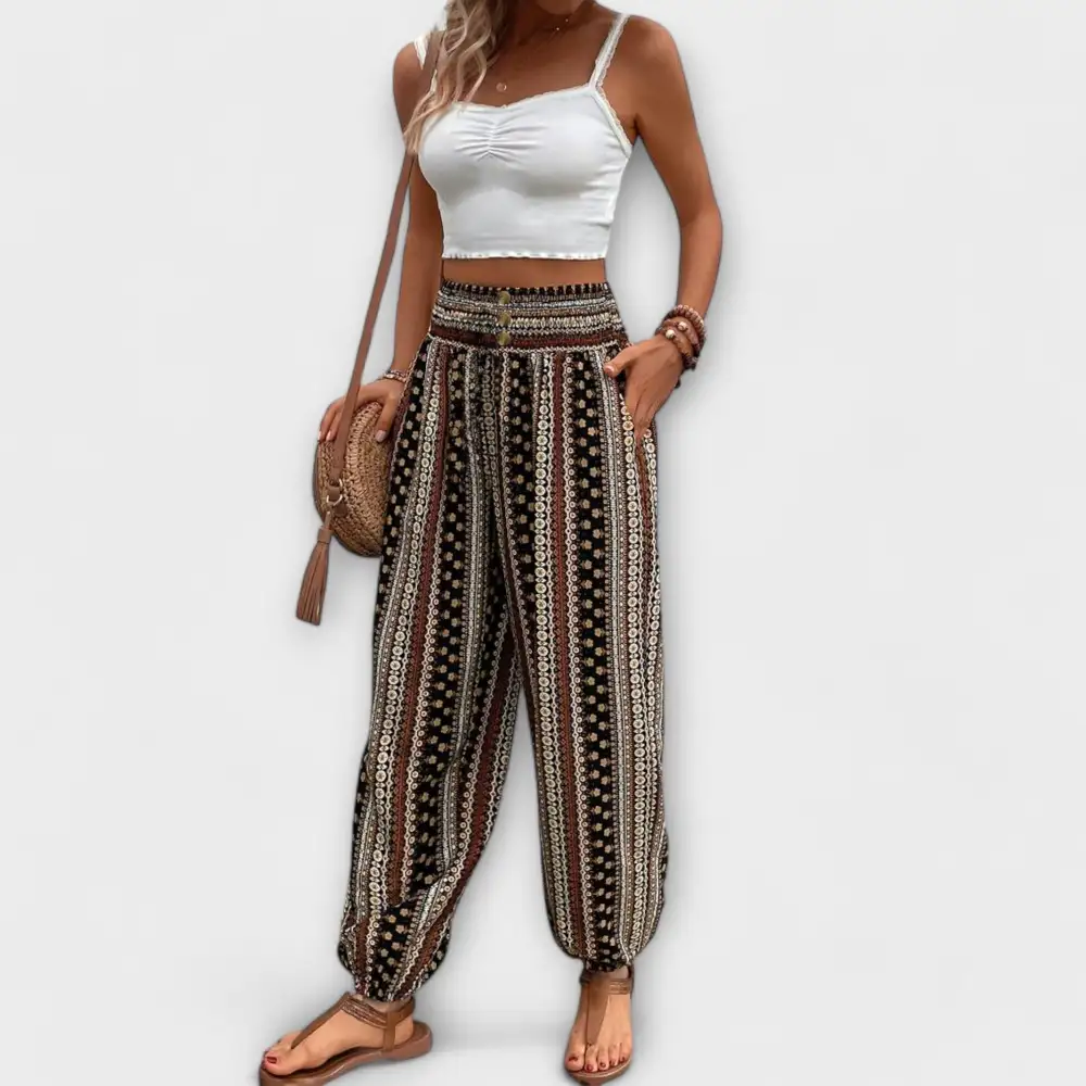 Ethnic Print Everyday Trousers