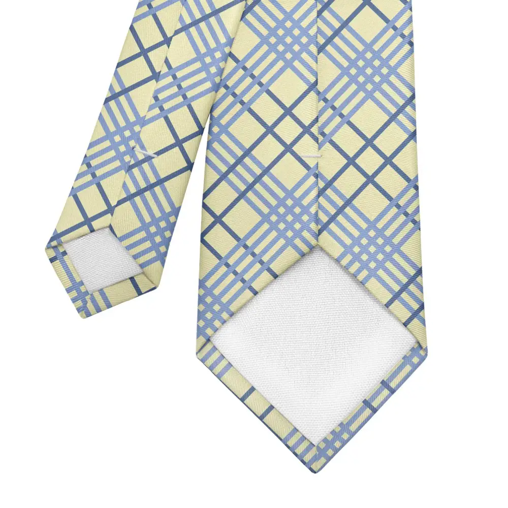 Polished Plaid Accent Necktie