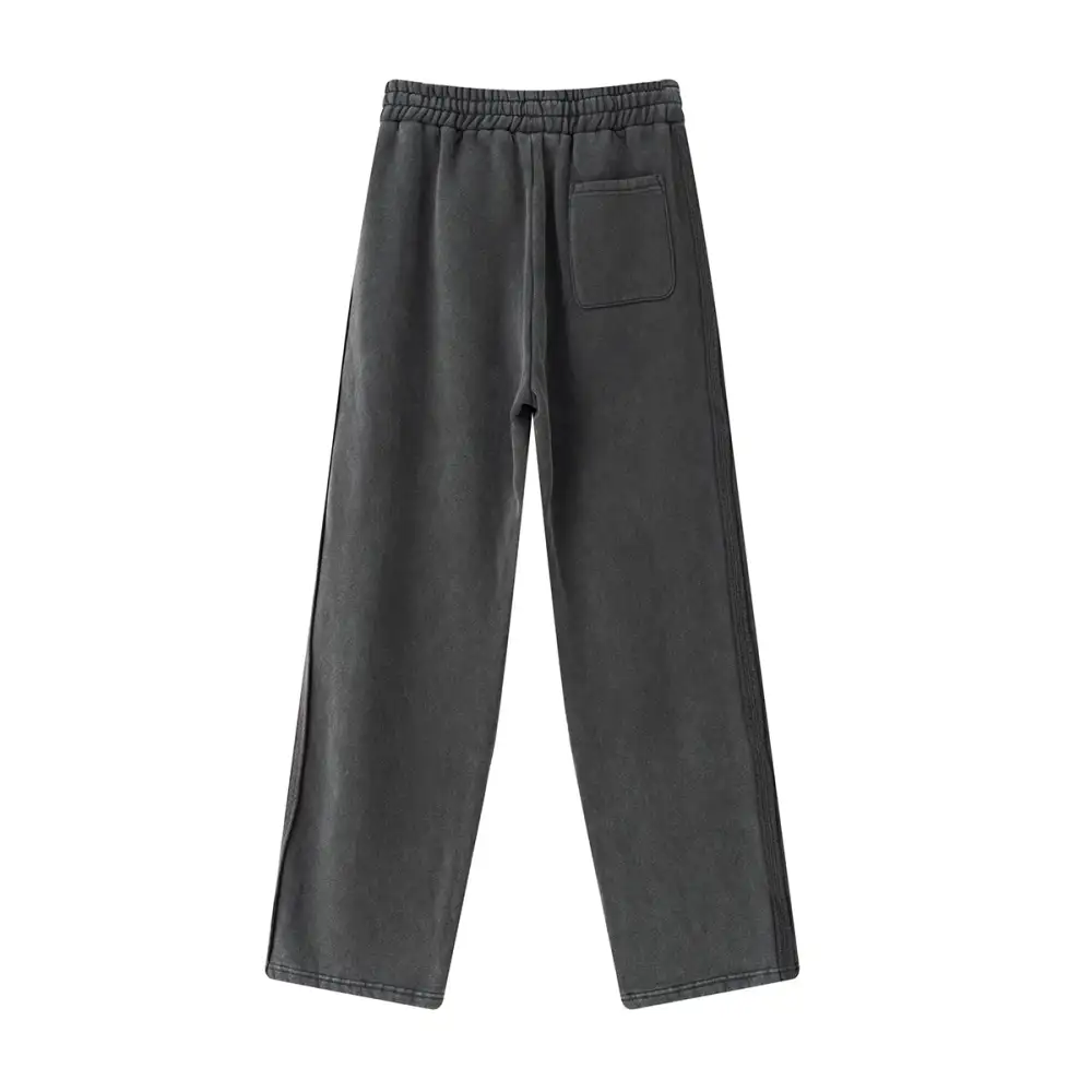 Straight Leg Fleece Deconstructed Men's Sweatpants