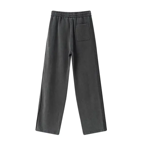 Straight Leg Fleece Deconstructed Men's Sweatpants