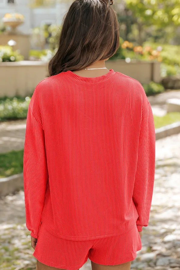 Pullover Shorts Relaxed Shorts Lounge Set