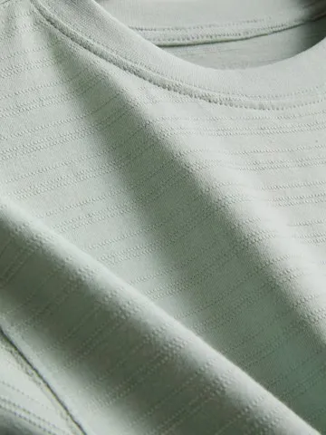 7-15yrs | Cotton Blend Textured T-Shirt