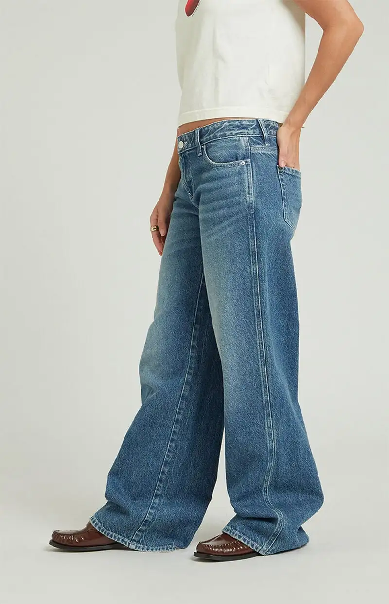 PacSun Casey Low Rise Baggy Jeans Medium Indigo