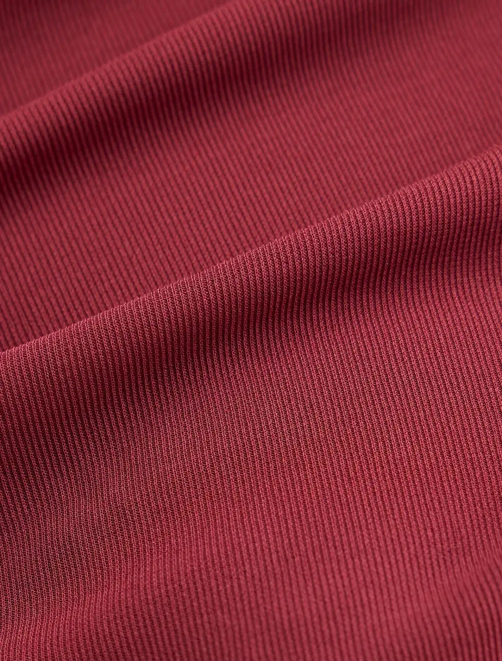 Burgundy Off-Shoulder Ruched Mesh Top