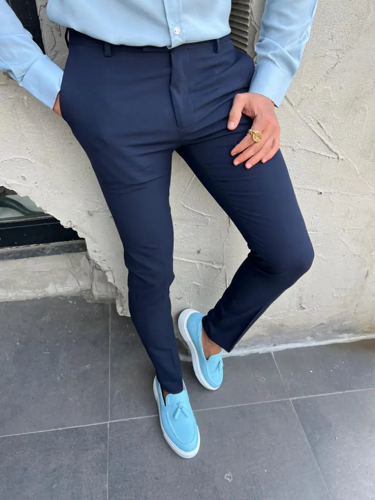 Classic Slim Fit Refined Tailored Trousers