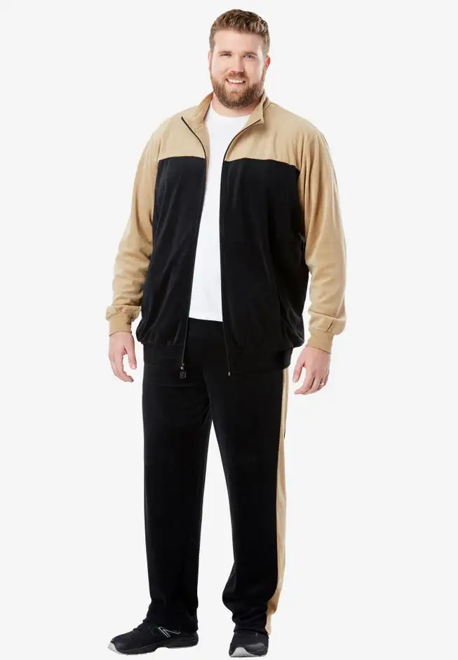Colorblock Velour Tracksuit