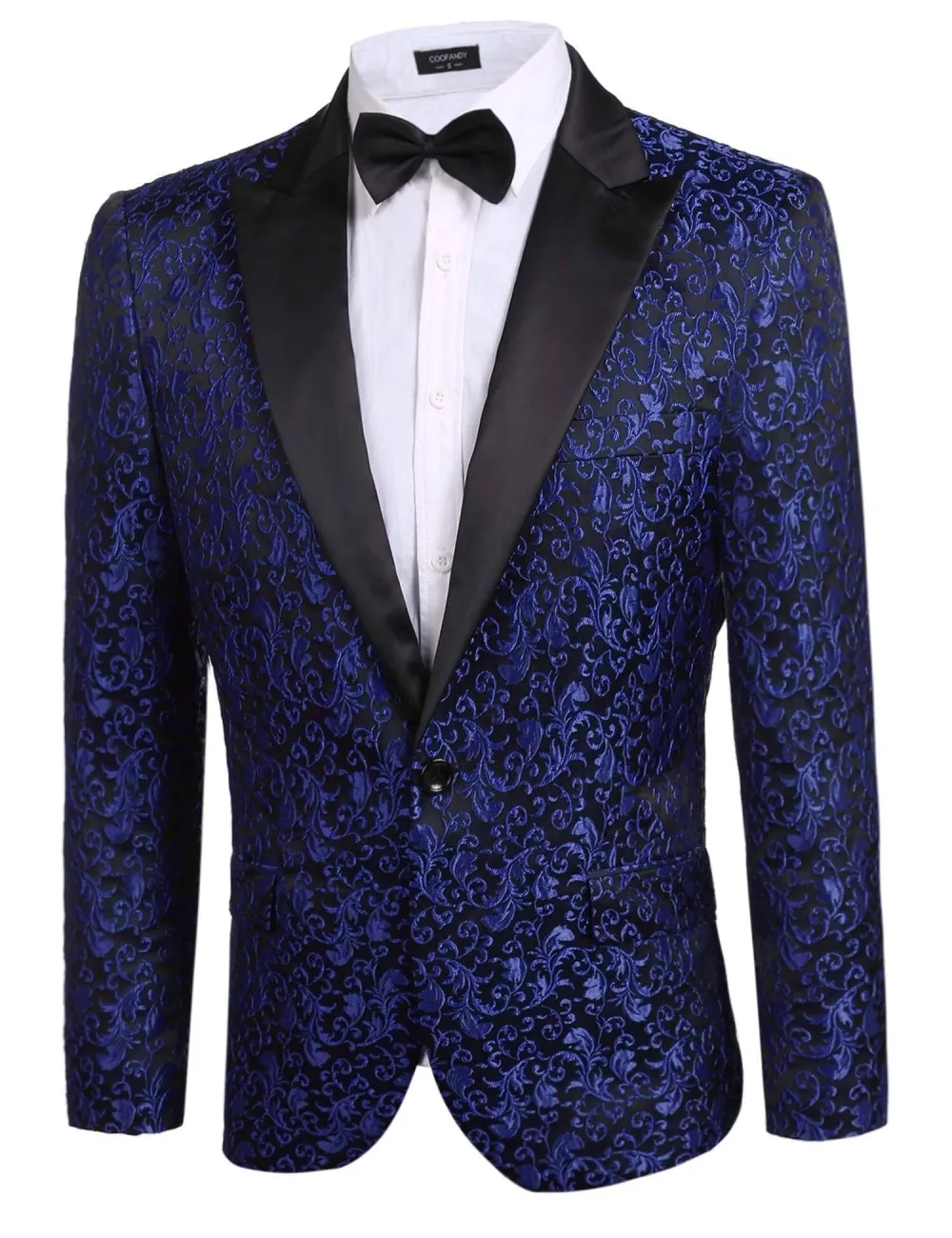 Linen Blend Floral Blazer Jacket