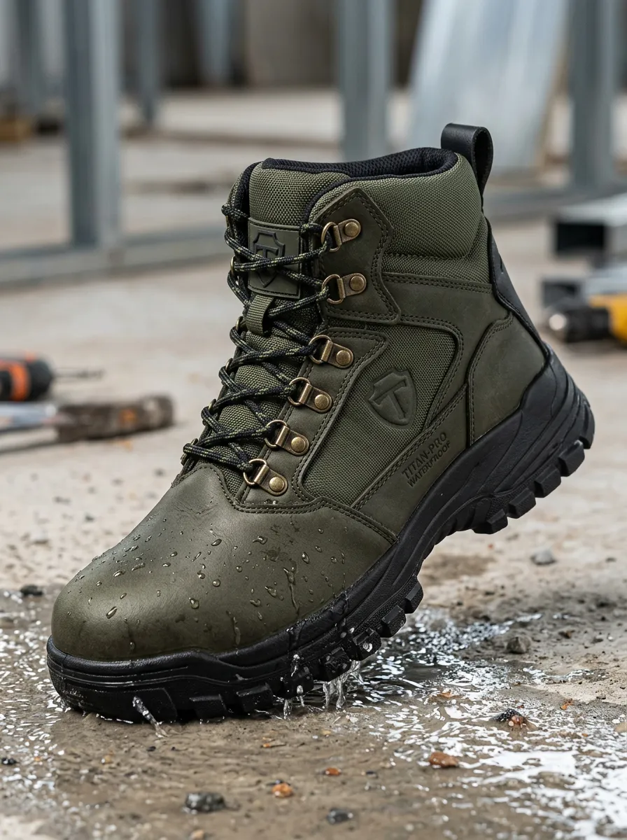 Functional Look Men' Waterproof Work Boots