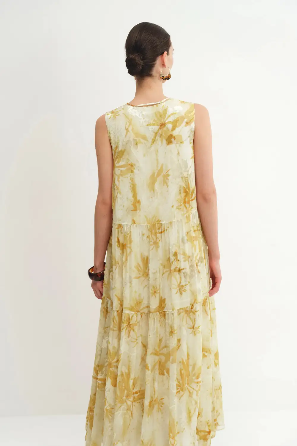 Sleeveless Silk Maxi Dress