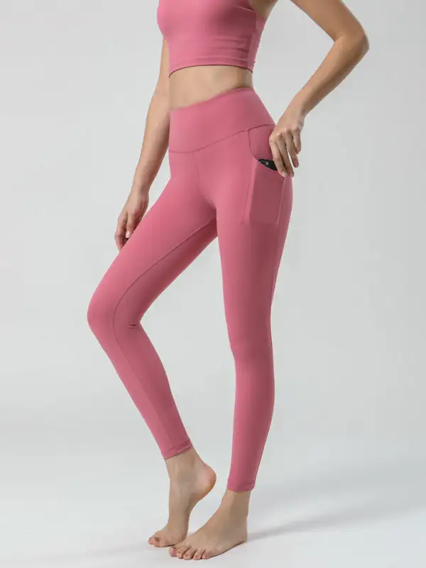 Sided Brushed Yoga Ninth High Waist Pants