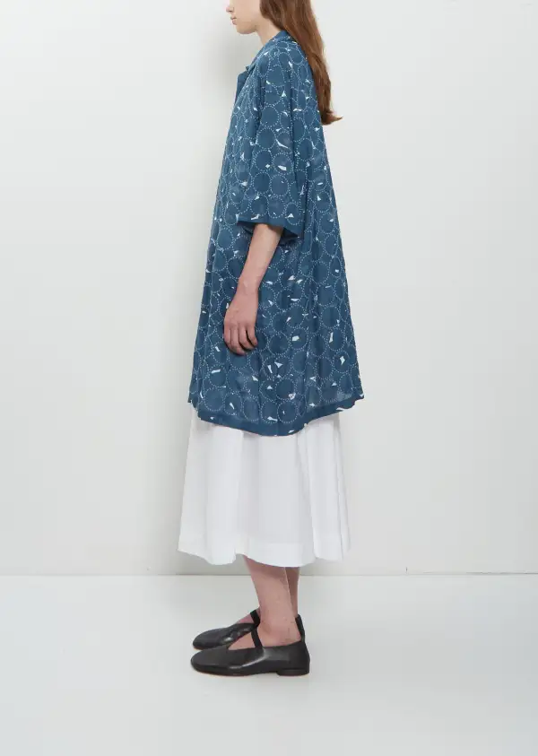 Women's Rounded Denim Coat