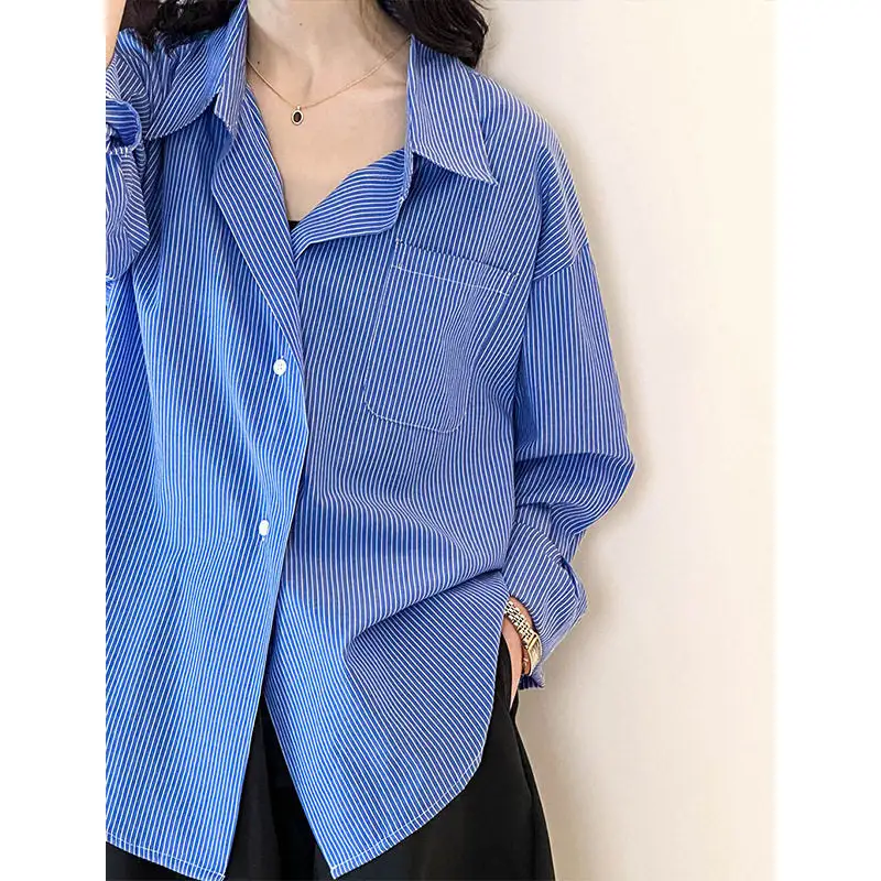 Classic Striped Loose Fit Shirt