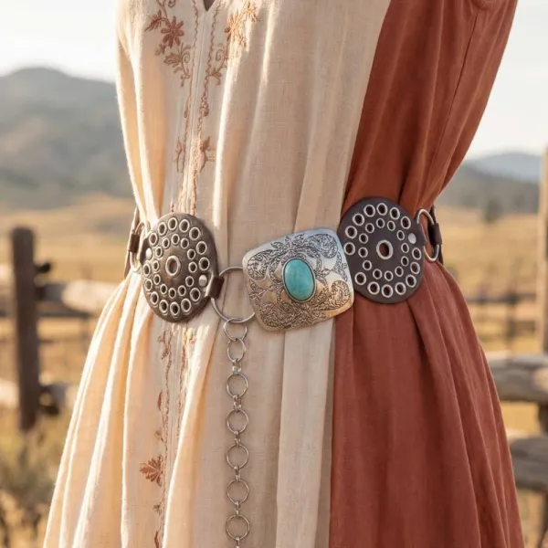 Studded Chain Waist Belt