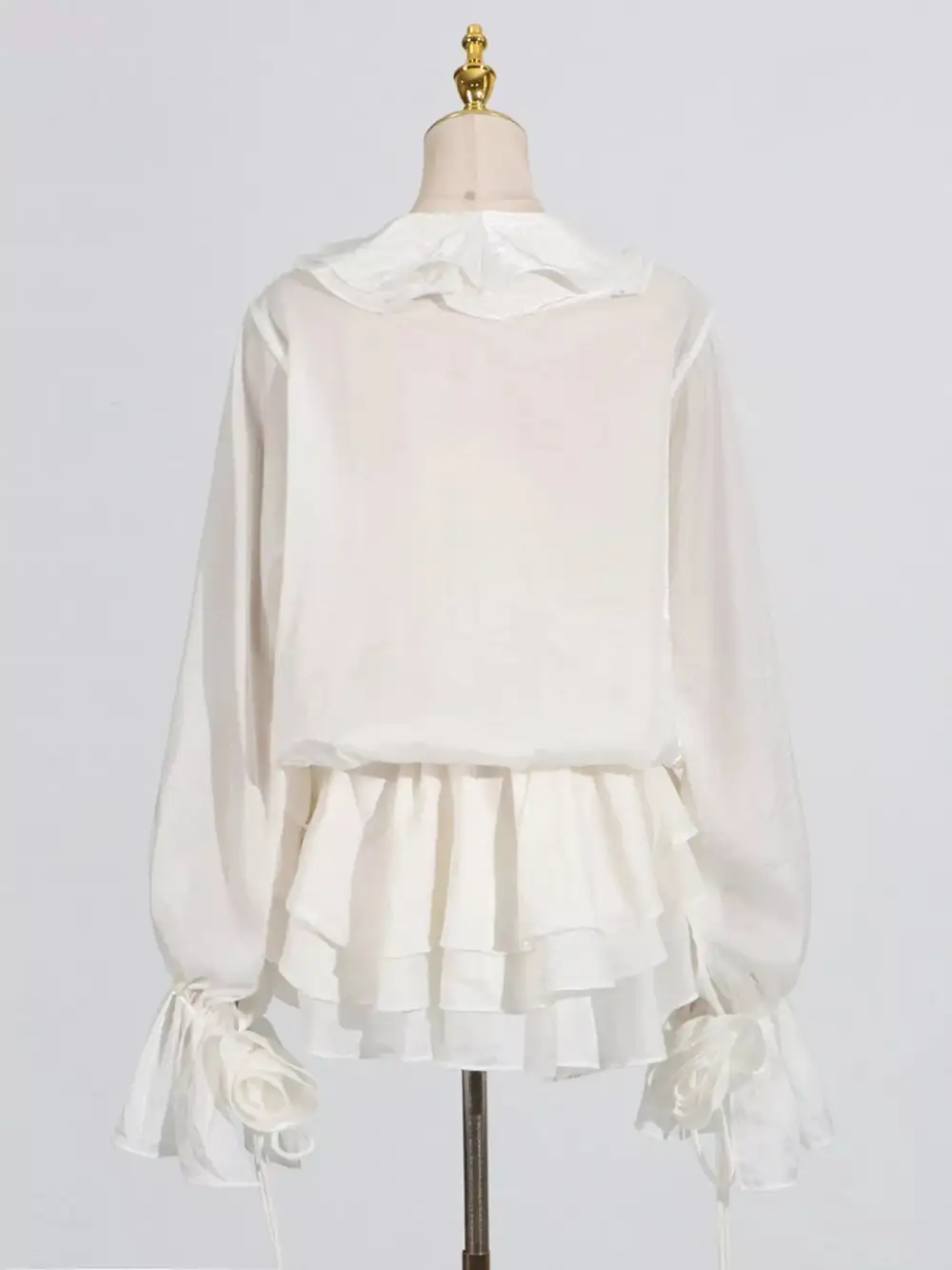 Wearable Cut Ruffle Mini Dress