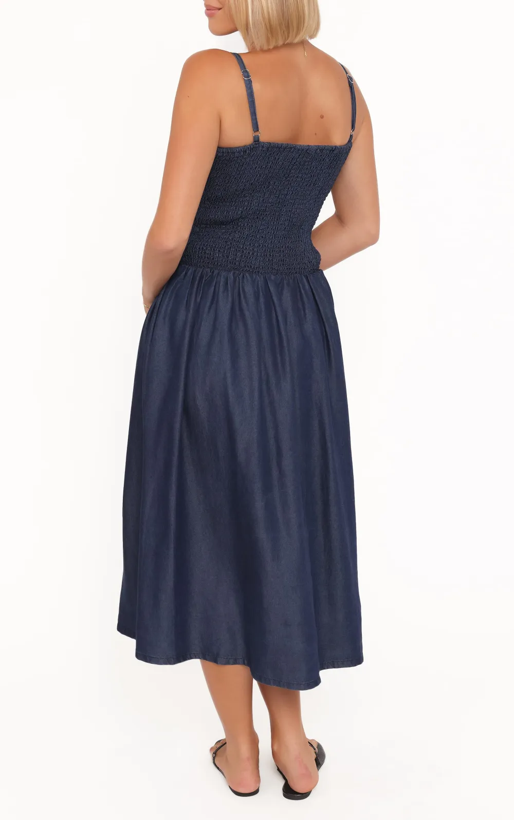 Rayon A-Line Midi Dress