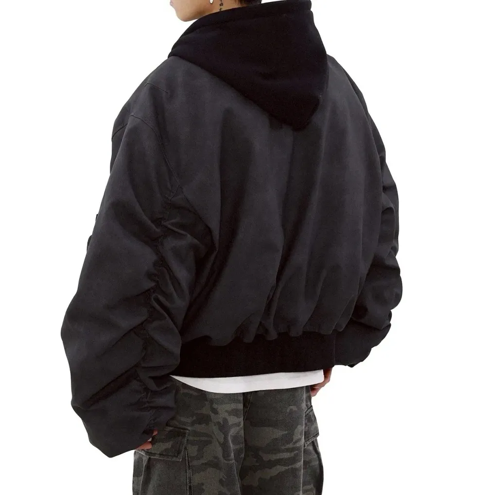 CleanFit Boxy Hooded Short Jacket