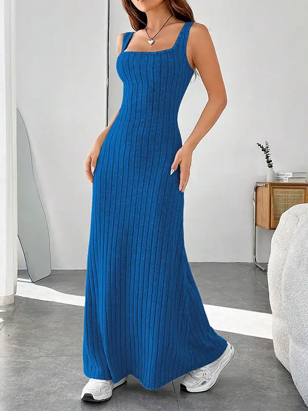 Loose Spaghetti Neck Maxi Dress