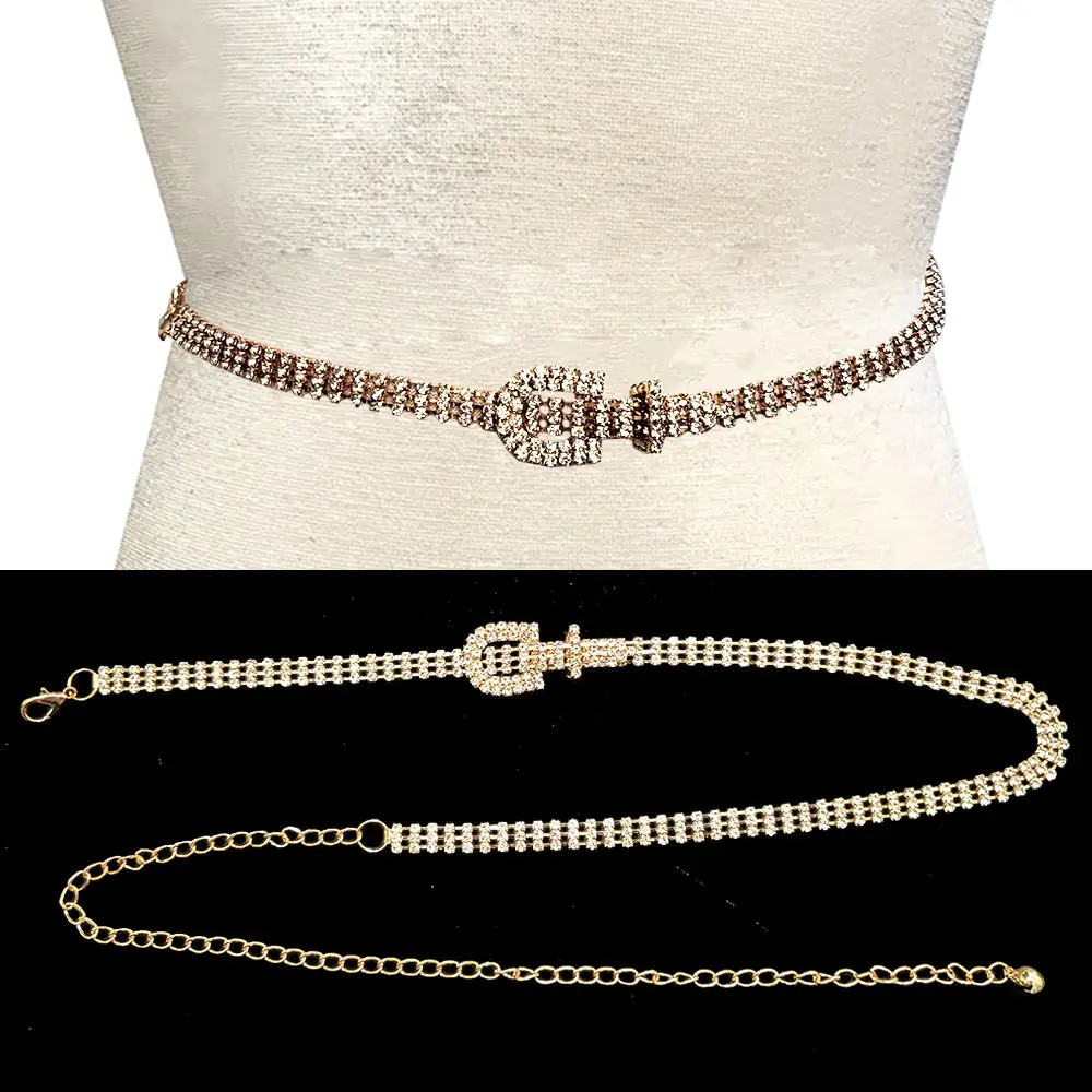 Streamlined Stone Accent Waist Belt