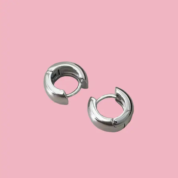 Mini Hoop Earrings Chunky