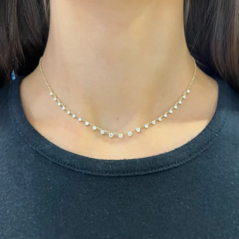Minimal Subtle Classic Diamond Necklace