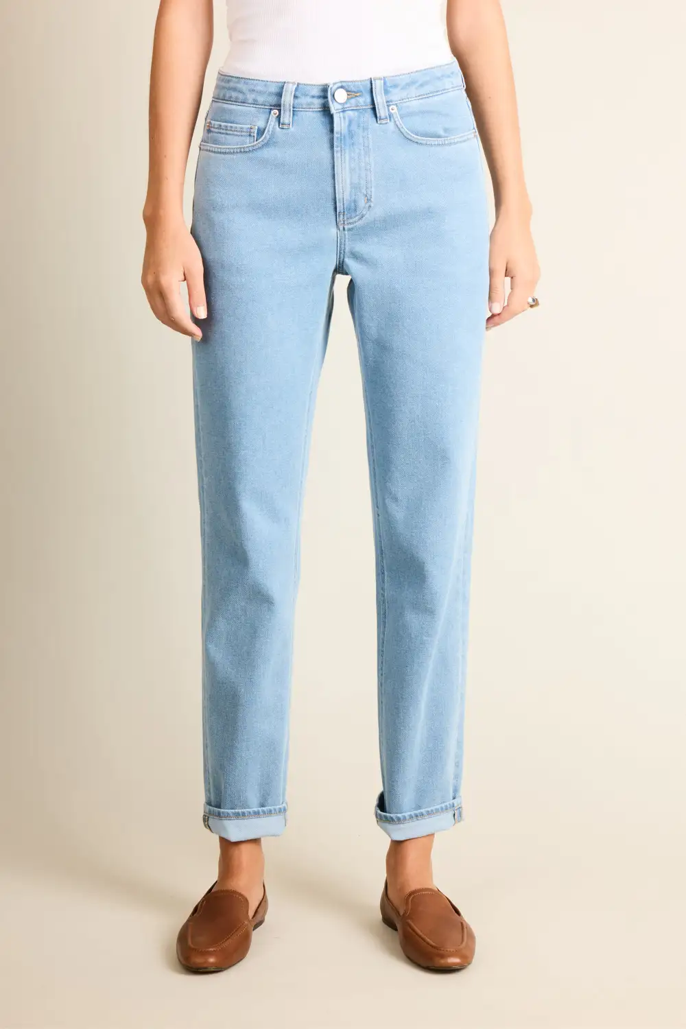 Women's Classic Boyfriend Girlfriend High Waist Jeans