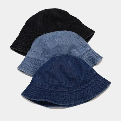 Durable Denim Round Beret Hat