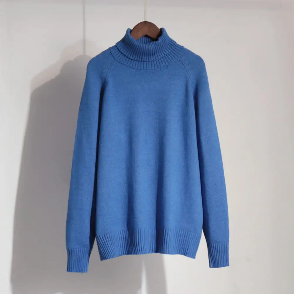 Detail-Rich Women's Knit High-Neck Relaxed Sweater