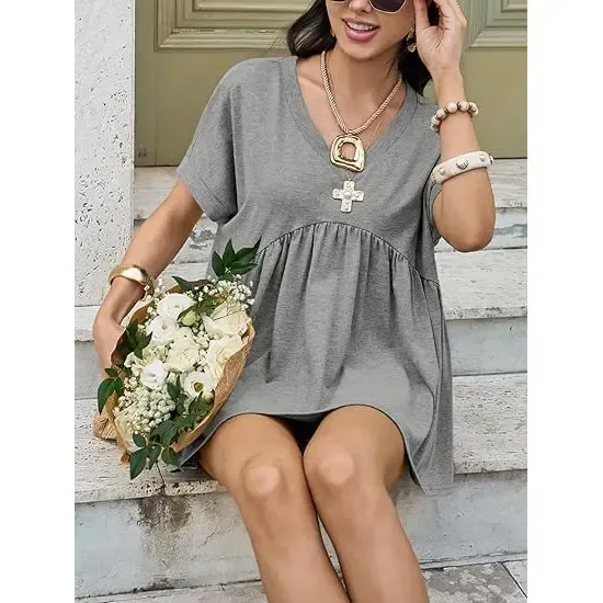 Women's Summer Peplum Top